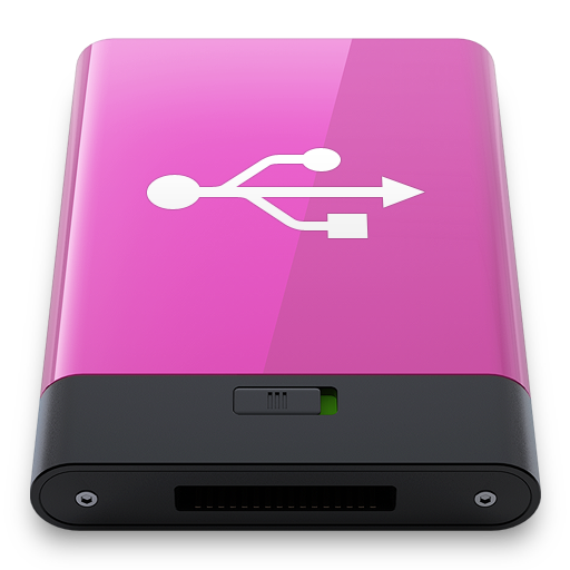 Pink USB W Icon 512x512 png